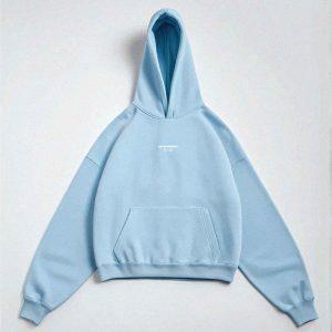 AKARIZEN ESSENTIALS/ OVERSIZED STREETWEAR HOODIE - SKY BLUE