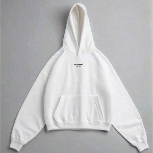 AKARIZEN ESSENTIALS/ OVERSIZED STREETWEAR HOODIE - WHITE