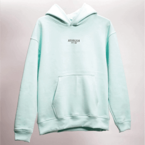 MINIMAL SOLID OVERSIZED HOODIE | AQUA GREEN