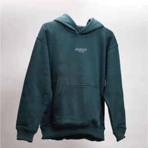 MINIMAL SOLID OVERSIZED HOODIE | DARK GREEN