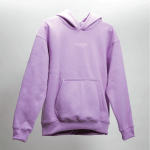 MINIMAL SOLID OVERSIZED HOODIE | LAVENDER