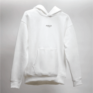 MINIMAL SOLID OVERSIZED HOODIE | PURE WHITE