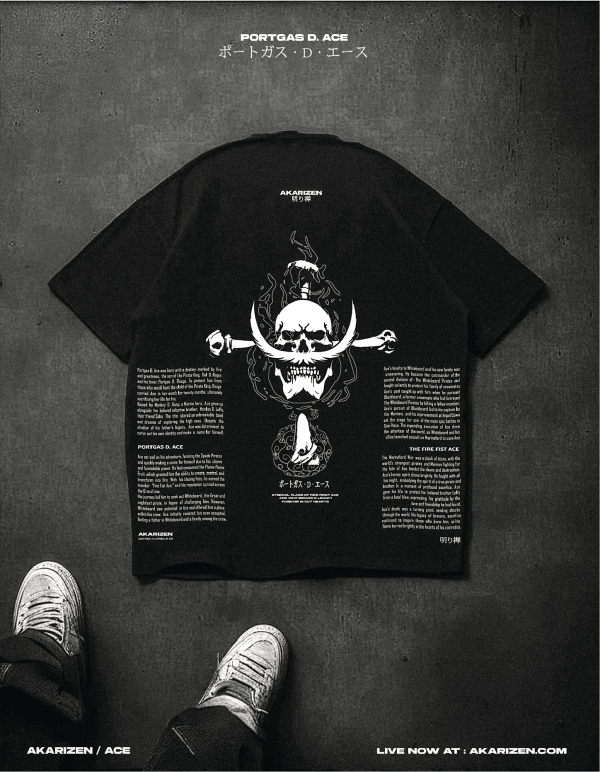 AKARIZEN ACE OVERSIZED-T-SHIRT BACK