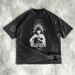 AKARIZEN HOLY MOTHER HINATA STONE WASHED T-SHIRT