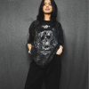 AKARIZEN BLACK CLOVER STONE WASHED OVERSIZED T-SHIRT
