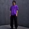 AKARIZEN ESSENTIALS / PLAIN OVERSIZED TEE - PURPLE