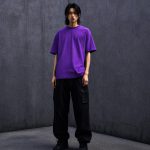 AKARIZEN ESSENTIALS / PLAIN OVERSIZED TEE - PURPLE