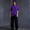 AKARIZEN ESSENTIALS / PLAIN OVERSIZED TEE - PURPLE
