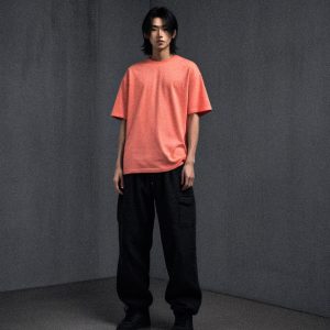 AKARIZEN ESSENTIALS / PLAIN OVERSIZED TEE - PEACH