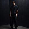 AKARIZEN ESSENTIALS / PLAIN OVERSIZED TEE - BLACK