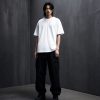 AKARIZEN ESSENTIALS / PLAIN OVERSIZED TEE - WHITE