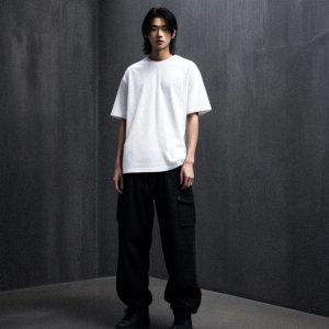 AKARIZEN ESSENTIALS / PLAIN OVERSIZED TEE - WHITE
