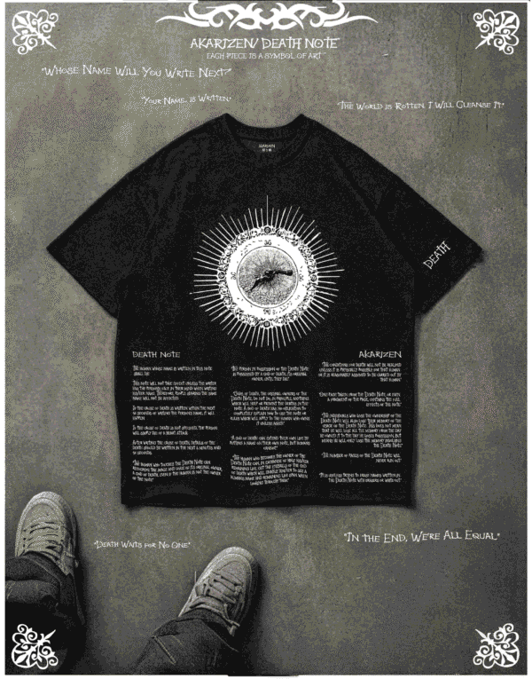 AKARIZEN DEATH NOTE OVERSIZED-T-SHIRT