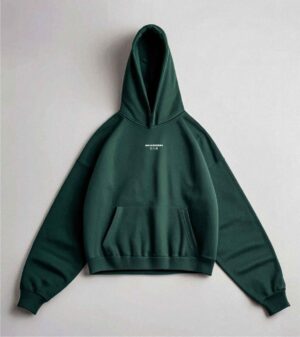 AKARIZEN ESSENTIALS OVERSIZED STREETWEAR HOODIE DEEP GREEN