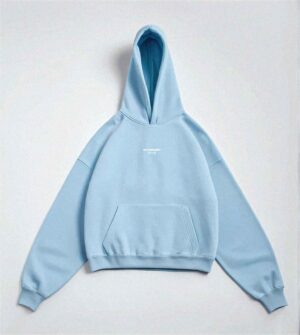 AKARIZEN ESSENTIALS/ OVERSIZED STREETWEAR HOODIE - SKY BLUE