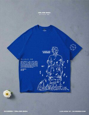 AKARIZEN VINLAND SAGA OVERSIZED T-SHIRT BLUE